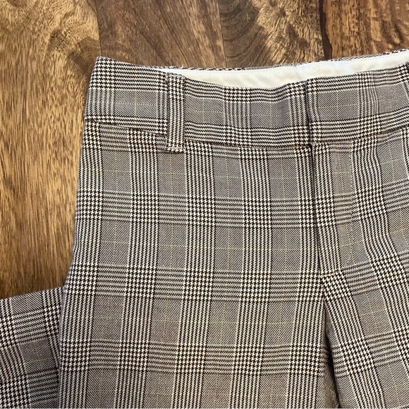 COPY - Women’s GAP Flare Pants - Tan Houndstooth Plaid - Picture 2 of 7